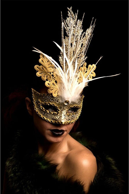 Maschera Rosa in Tessuto con Paillettes, Glitter e Piume maschera per Party Scambio di Coppia Salute e cura della persona/Erotismo e contraccezione/Abbigliamento erotico/Donna/Costumi e travestimenti Kondorama - Martinsicuro, Commerciovirtuoso.it