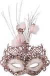 Maschera Rosa In Tessuto con Paillettes, Glitter e Pon Pon in Piuma Maschera Sensuale per Scambisti party scambio di coppia Salute e cura della persona/Erotismo e contraccezione/Abbigliamento erotico/Donna/Costumi e travestimenti Kondorama - Martinsicuro, Commerciovirtuoso.it