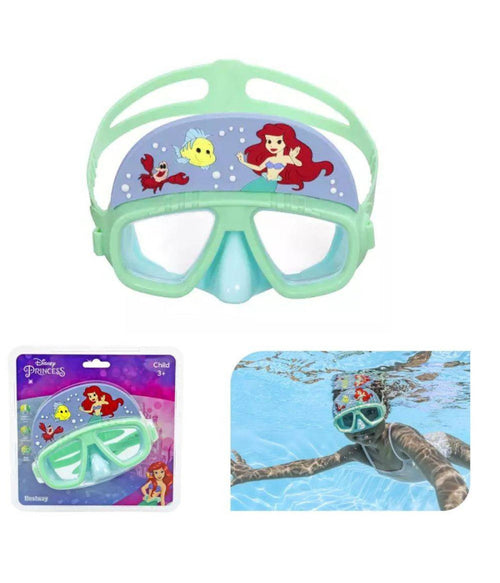 Maschera Subacquea Ariel Per Bambini Regolabili Nuoto Piscina Mare Estate 3+