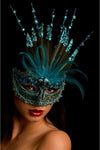 Maschera Turchese con Piume e Decorazioni Travestimento Sexy Elegante Maschera per Party Scambio di Coppia Salute e cura della persona/Erotismo e contraccezione/Abbigliamento erotico/Donna/Costumi e travestimenti Kondorama - Martinsicuro, Commerciovirtuoso.it