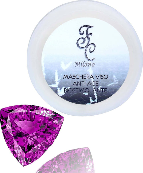 Maschera Viso Biostimolante Anti Età 100Ml Maschera Rivitalizzante con Elastina Collagene Olio di Germe di Grano Made in Italy Fc Milano