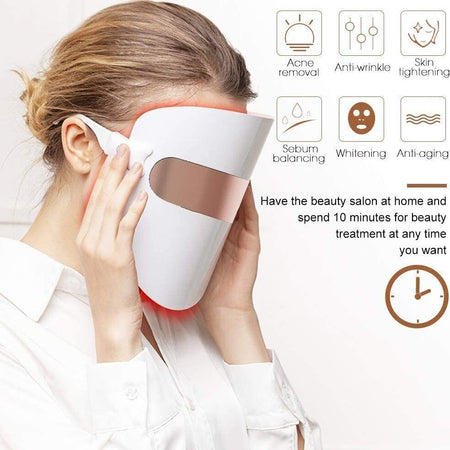 Maschera Viso Fototerapia Spettro Bellezza Acne Pelle Anti Rughe Radiofrequenza Salute e Bellezza > Cura del corpo e viso Trade Shop italia - Napoli, Commerciovirtuoso.it