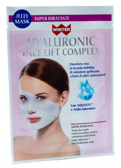 Maschera Viso Illuminante in Tessuto Super Idratante Con Aquaxyl Antiossidante Con Acido Ialuronico 35 Ml Gdp Winter