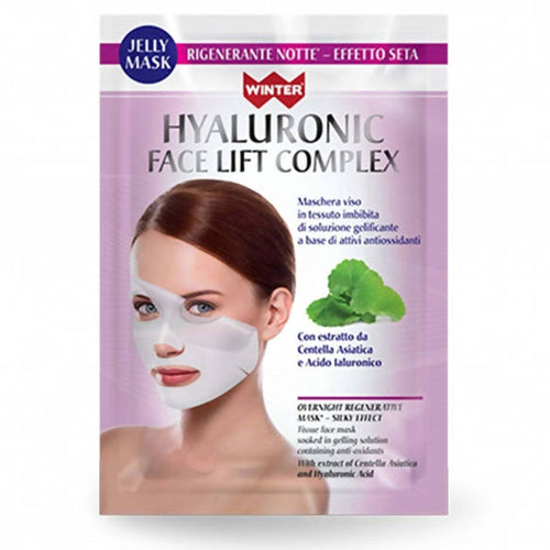 Maschera Viso Notte Illuminante Face Lift Complex Winter Jelly Mask Rigenerante I Dratante Elasticizzante per La Produzione Di Collagene Con Acido Ialuronico Effetto Seta 35 Ml Gdp Winter