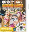 Maschere e Cappellini Accessori Per Foto Di Gruppo Compleanno Happy Days 14 Elementi Party Casa e cucina/Hobby creativi/Articoli per feste e compleanni/Cappellini maschere e accessori/Cappelli Kondorama - Martinsicuro, Commerciovirtuoso.it