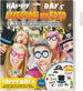 Maschere e Cappellini Accessori Per Foto Di Gruppo Compleanno Happy Days 14 Elementi Party Casa e cucina/Hobby creativi/Articoli per feste e compleanni/Cappellini maschere e accessori/Cappelli Kondorama - Martinsicuro, Commerciovirtuoso.it