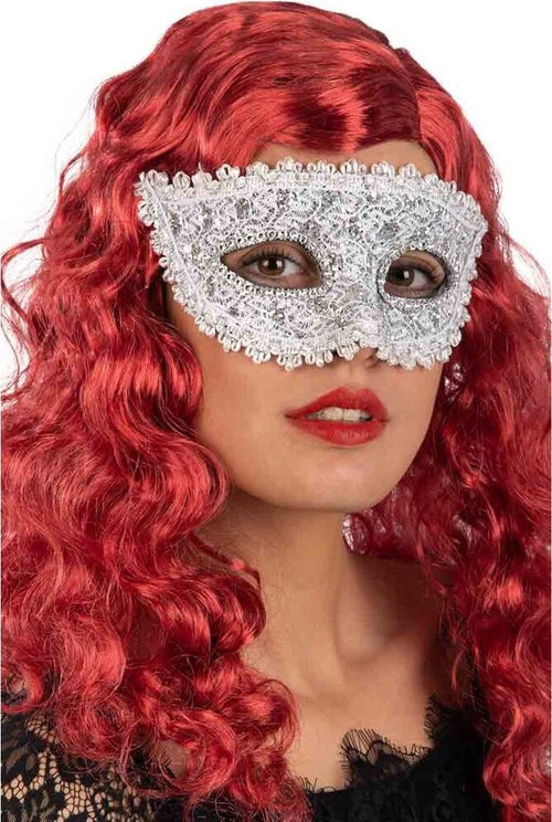 Mascherina Argento In Plastica Con Pizzo e Strass Giochi e giocattoli/Giochi d'imitazione e accessori di travestimento/Accessori per travestimento/Maschere Kondorama - Martinsicuro, Commerciovirtuoso.it