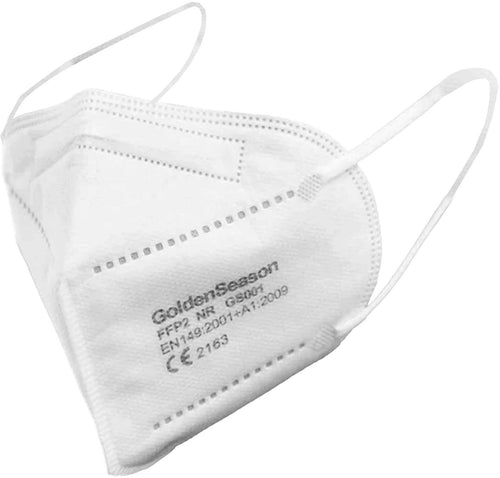 Mascherina FFP2 REXPIRIA Golden Season Certificazione CE 2163 - Dispositivo di Protezione Individuale Imbustata Singolarmente DPI da € 0,70 al Pezzo