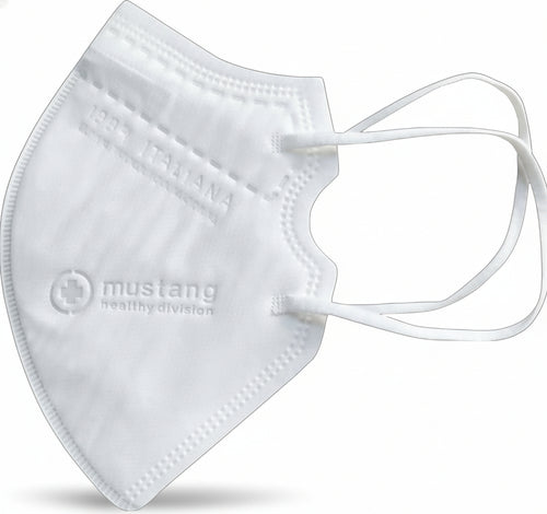 Mascherina Prodotta In Italia da 0.60 Imbustata Singolarmente Mascherine Certificate Italiane Bianche Mustang