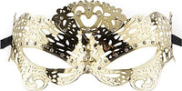 Mascherina Venezia a Farfalla color Oro Lucida Elegante Butterfly Masquerade Mask – Gold Mascherina Farfalla Veneziana Giochi e giocattoli/Giochi d'imitazione e accessori di travestimento/Accessori per travestimento/Maschere Kondorama - Martinsicuro, Commerciovirtuoso.it