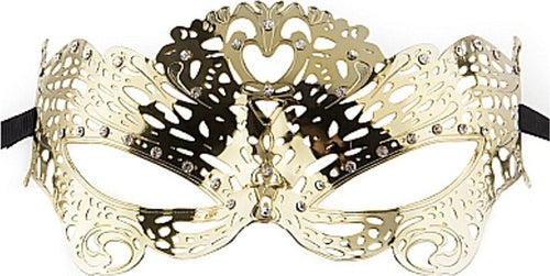Mascherina Venezia a Farfalla color Oro Lucida Elegante Butterfly Masquerade Mask – Gold Mascherina Farfalla Veneziana Giochi e giocattoli/Giochi d'imitazione e accessori di travestimento/Accessori per travestimento/Maschere Kondorama - Martinsicuro, Commerciovirtuoso.it