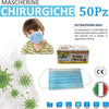 Mascherine-Chirurgiche-Per-Bambini-Monouso-In-Tnt-3-Strati-Protettivi-Viso-50pz