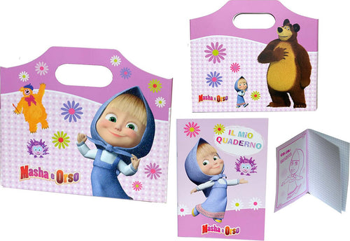 Masha e Orso Cartelletta valigetta quaderno cartelletta Cancelleria e prodotti per ufficio/Scuola e materiale didattico/Materiale scolastico/Cartelle e zaini per la scuola/Set per la scuola Scontolo.net - Potenza, Commerciovirtuoso.it