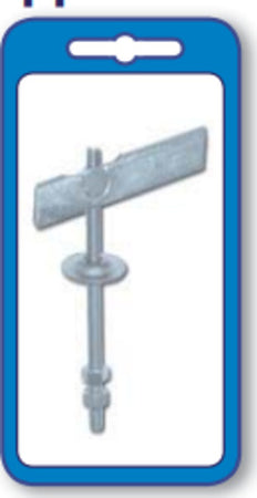 MASIDEF---2-ANCORINE-DOPPIO-DADO-M6---DIAM.-16-MM