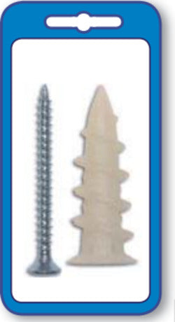 MASIDEF---20-TASSELLI-IN-NYLON-AUTOFORANTI-CON-VITI-TPS-6X37mm