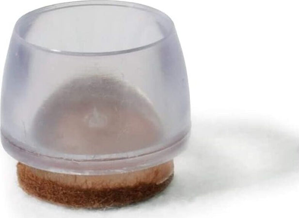 MASIDEF---8-PEZZI---PUNTALI-IN-PVC-CON-FELTRO---TRASPARENTI-Ø16MM