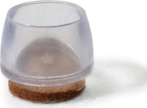 MASIDEF---8-PEZZI---PUNTALI-TONDI-IN-PVC-CON-FELTRO---TRASPARENTI-Ø20MM