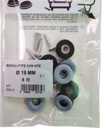 MASIDEF---8-PEZZI---SCIVOLI-PTFE-TONDI-CON-VITE-Ø19MM