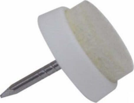 MASIDEF---8-SCIVOLI-IN-PLASTICA-CON-FELTRO-E-CHIODO-D24M.-BIANCHI