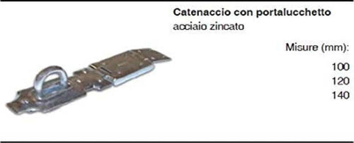 MASIDEF---CATENACCIO-con-PORTALUCCHETTO-in-Acciaio-ZINCATO-100mm