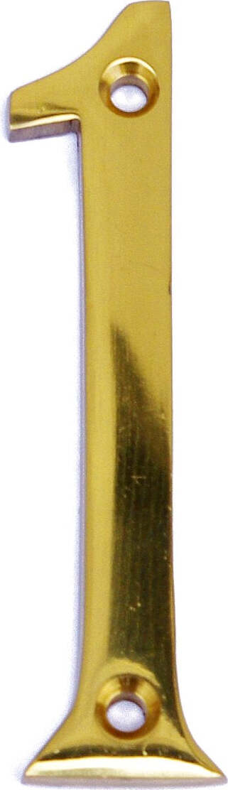 MASIDEF---CIVICO-IN-OTTONE-LUCIDO-8cm-N.-1