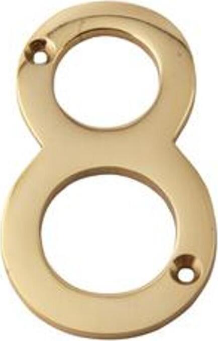 MASIDEF---CIVICO-IN-OTTONE-LUCIDO-8cm-N.-8
