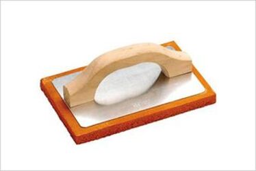 MASIDEF---FRATTAZZO-GOMMAPIUMA-ARANCIO-CON-BASE-INOX-14X21