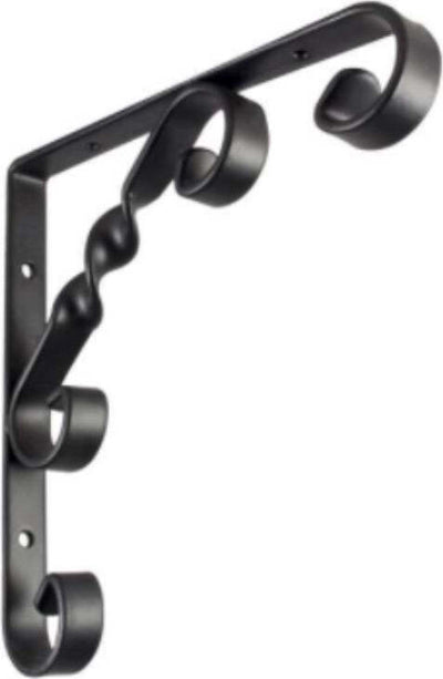 MASIDEF---MENSOLA-DECORATIVA-IN-ACCIAIO-VERNICIATO-100x100MM---COLORE-NERA