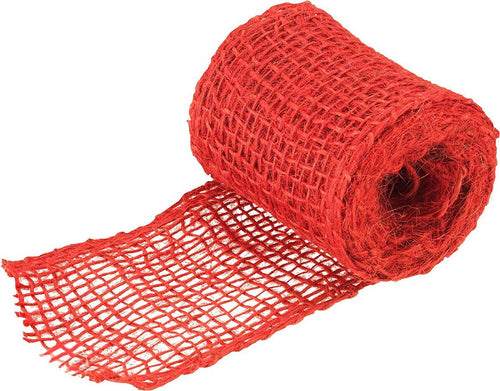 MASIDEF---NASTRO-DECORATIVO-IN-JUTA-ROSSO-6X300cm