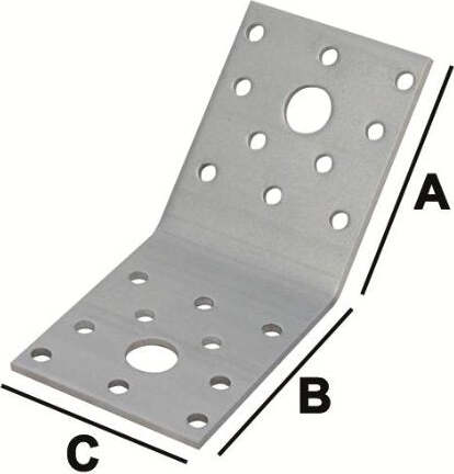 MASIDEF---PIASTRA-ANGOLARE-IN-ACCIAIO-ZINCATO-L.135mm-SPESSORE-2,5mm-H.65