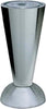 MASIDEF---PIEDINO-IN-METALLO-REGOLABILE-CON-BASE-BOMBATA---Ø45MM-H.130MM---FINITURA-CROMATA