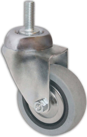 MASIDEF---RUOTA-PIROETTANTE-IN-GOMMA-GRIGIA-CON-PERNO-DIAMETRO-mm-60