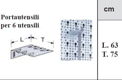 MASIDEF-66854---ELEMENT-SYSTEM---CONFEZIONE-6-PORTAUTENSILI-PER-6-UTENSILI