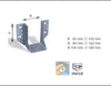 MASIDEF-GIUNTO-A-STAFFA-INOX-TIPO-A-ALI-ESTERNE-60X100MM