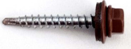 MASIDEF-KK4050102---CONNEX---100-VITI-AUTOPERFORANTI-PER-COPERTURE-TESTA-ESAGONALE-MARRONE-4,8X35mm