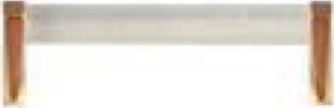 MASIDEF--MANIGLIA-FINTO-VETRO-ANGOLI-ORO-96MM