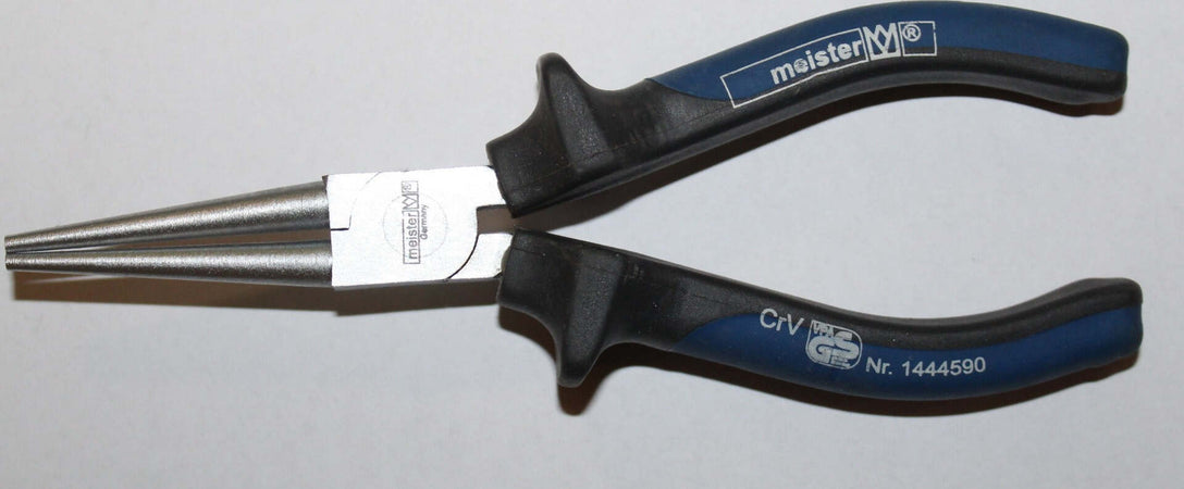 MASIDEF-MEISTER-PINZA-BECCHI-TONDI-MANICI-BIMATERIALE-BLU/NERO-160MM