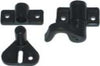MASIDEF-MOBILA-Kit-accessori-per-serratura-a-spagnoletta-in-plastica-nera-con-viti