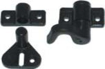 MASIDEF-MOBILA-Kit-accessori-per-serratura-a-spagnoletta-in-plastica-nera-con-viti