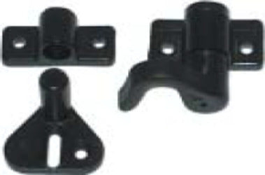 MASIDEF-MOBILA-Kit-accessori-per-serratura-a-spagnoletta-in-plastica-nera-con-viti