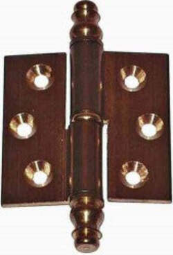 MASIDEF-MOBILIA-2-CERNIERE-PER-MOBILI-IN-OTTONE-BRONZATO-CON-TESTINA-mm-40X40DX