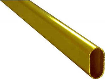 MASIDEF--TUBO-PER-ARMADIO-OVALE-IN-METALLO-OTTONATO-30X15MM-LUNGHEZZA-90CM
