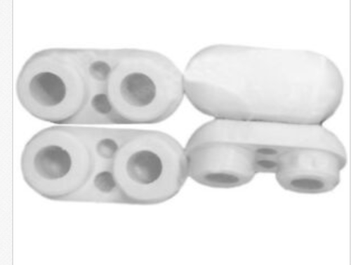MASIDEF - SET TAPPI PER SEDILE WC - MODELLO LUNA - PLASTICA/BIANCO