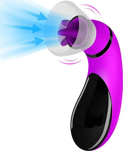 Massaggiatore a Ventosa per Stimolazione Femminile con 7 modalità di Suzione Ricaricabile a 3 Velocità