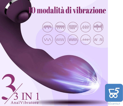 Massaggiatore Donna Punto G in silicone 10 vibrazioni Stimolatore per Coppia