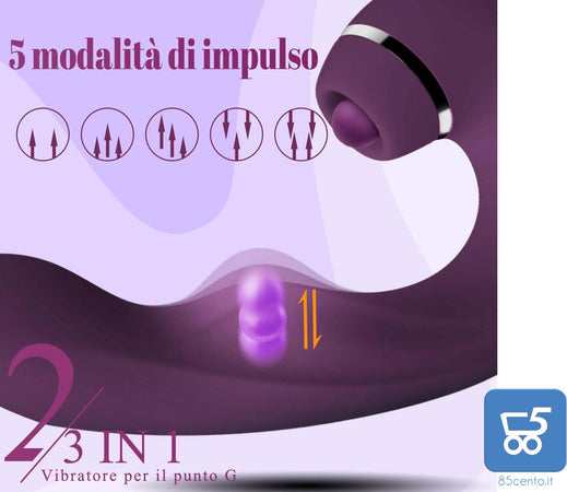 Massaggiatore Donna Punto G in silicone 10 vibrazioni Stimolatore per Coppia