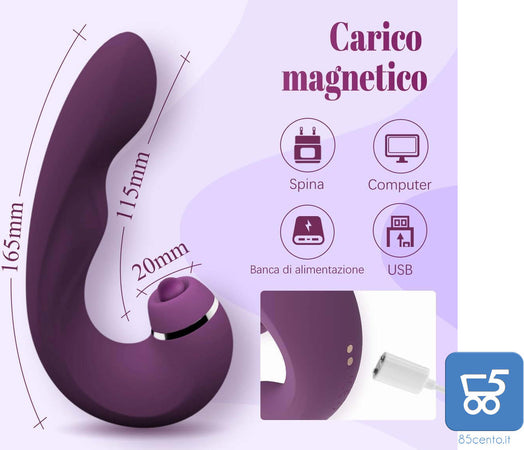 Massaggiatore Donna Punto G in silicone 10 vibrazioni Stimolatore per Coppia