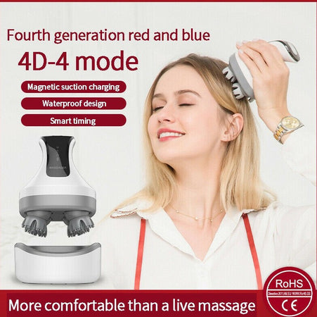 Massaggiatore Elettrico 4d Antistress Testa Collo Relax Muscoli Terapia Vibrante Salute e cura della persona/Benessere/Massaggi e relax/Massaggiatori elettrici/Massaggiatori cervicali e da collo Trade Shop italia - Napoli, Commerciovirtuoso.it