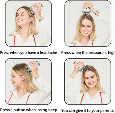 Massaggiatore Elettrico 4d Antistress Testa Collo Relax Muscoli Terapia Vibrante Salute e cura della persona/Benessere/Massaggi e relax/Massaggiatori elettrici/Massaggiatori cervicali e da collo Trade Shop italia - Napoli, Commerciovirtuoso.it