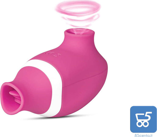 Massaggiatore in Silicone per Aspirazione con Tecnologia Air Pulse per Donne Ricaricabile USB